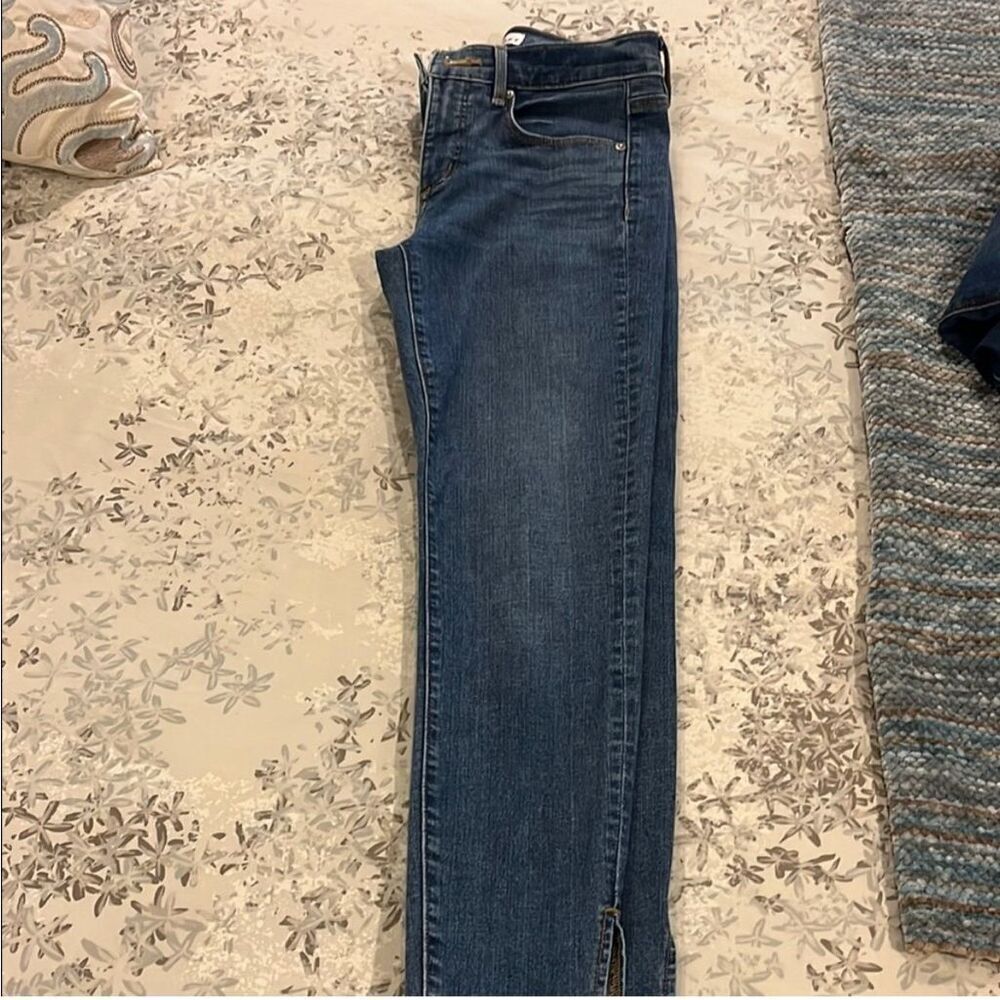 LOFT | modern skinny crop blue jeans 2/26 - Picture 2 of 10